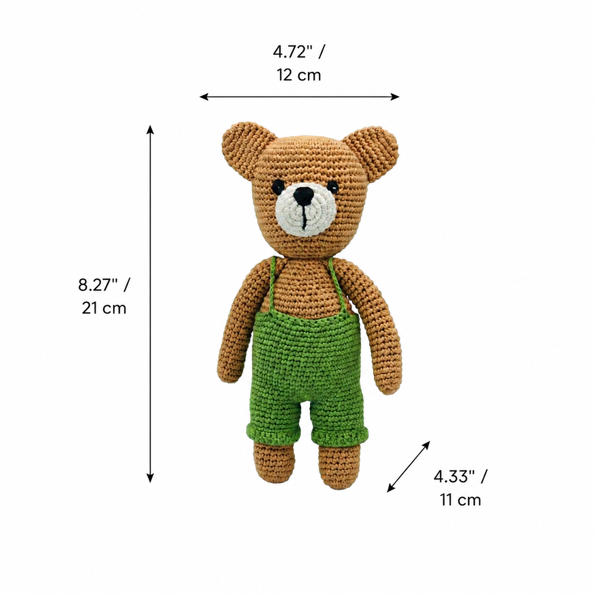 LS2485 - Bear Rattle - Boy dimensions