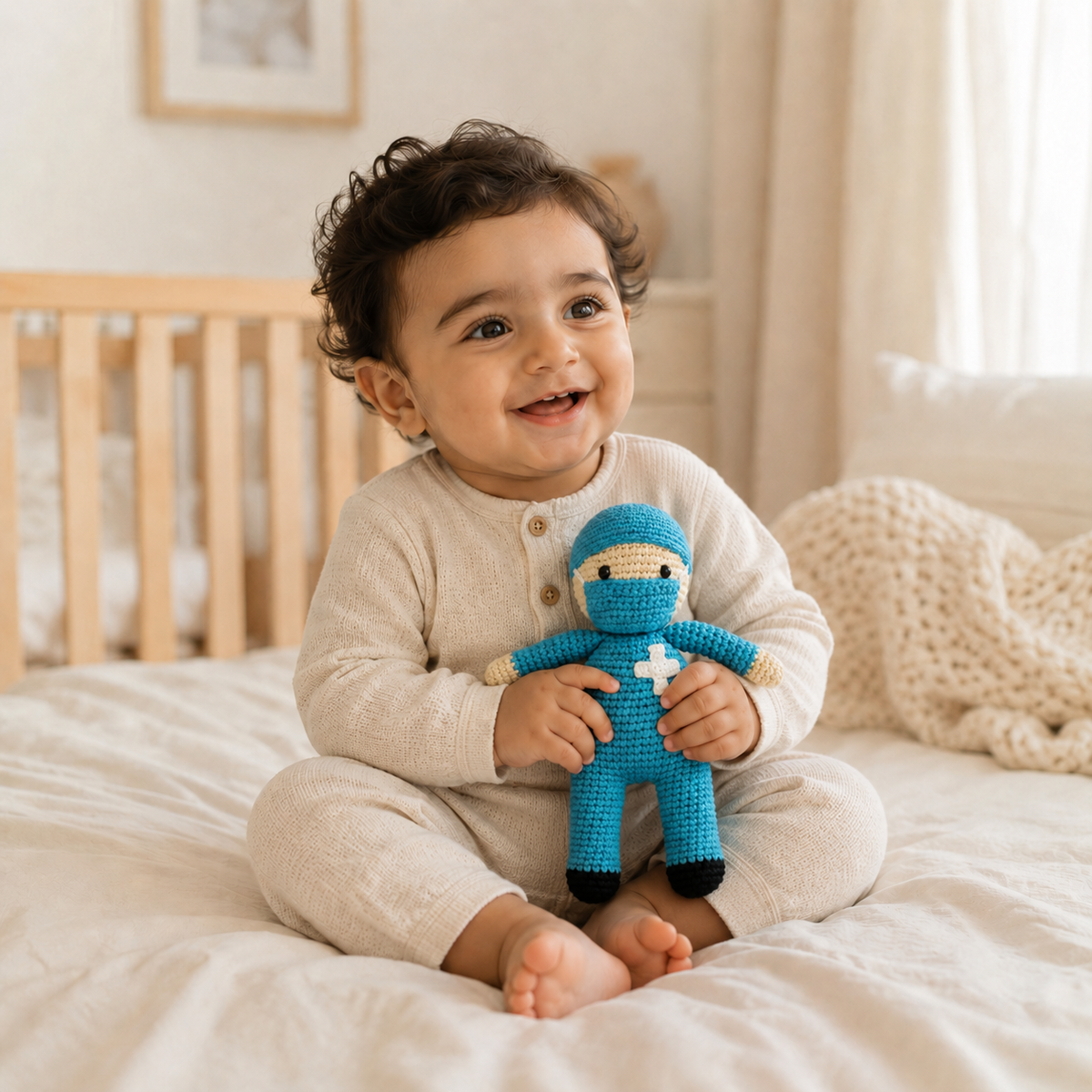 LS2493 - Nurse Rattle - Blue 3