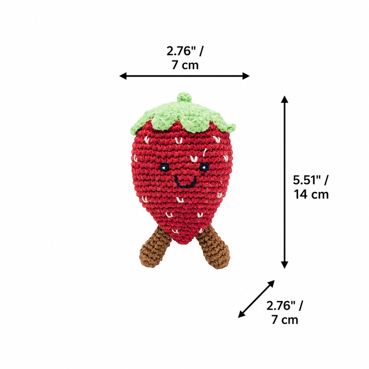 LS2516 - Strawberry Rattle dimensions