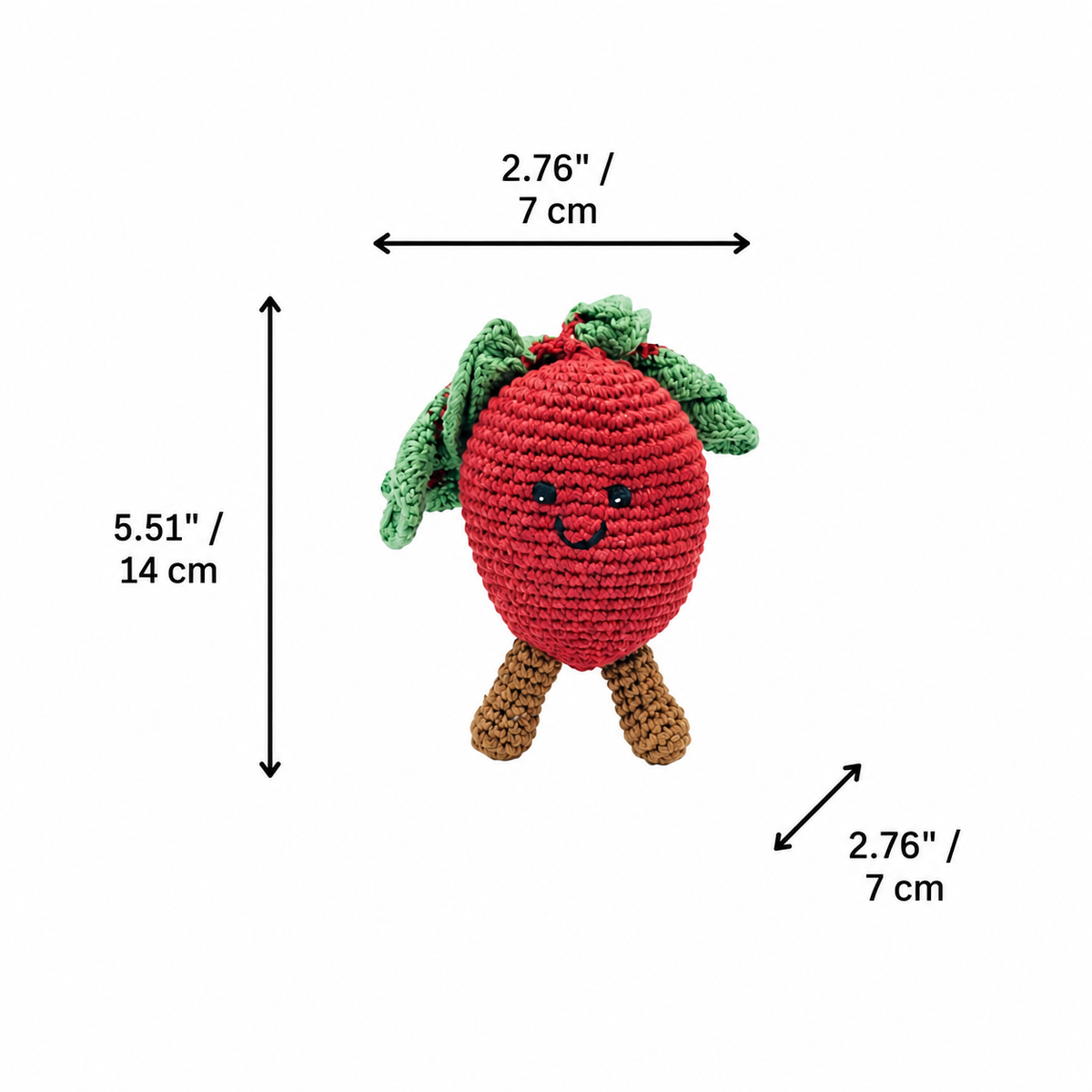 LS2519 - Beetroot Rattle dimensions
