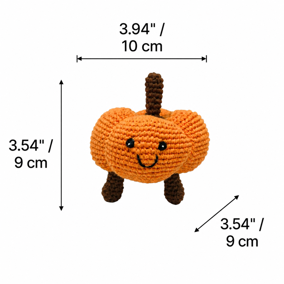 LS2532 - Pumpkin Rattle dimensions