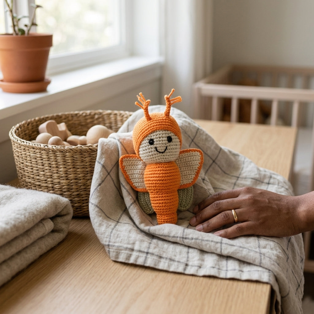 LS2541 - Butterfly Rattle - Orange 1