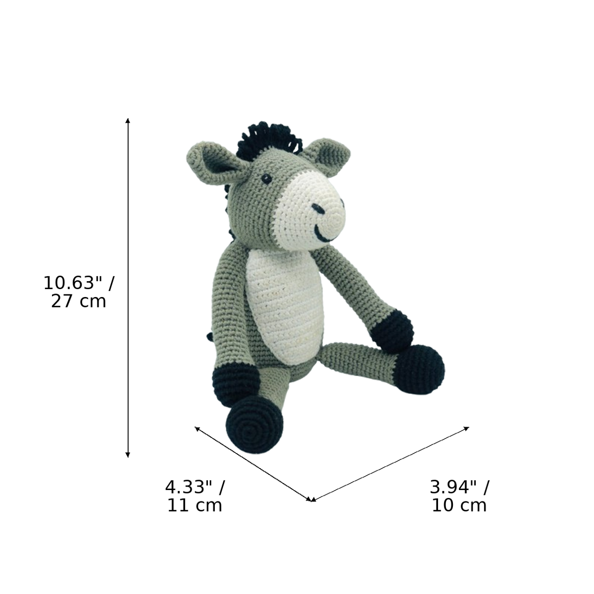 LS2549 - Donkey Rattle dimensions