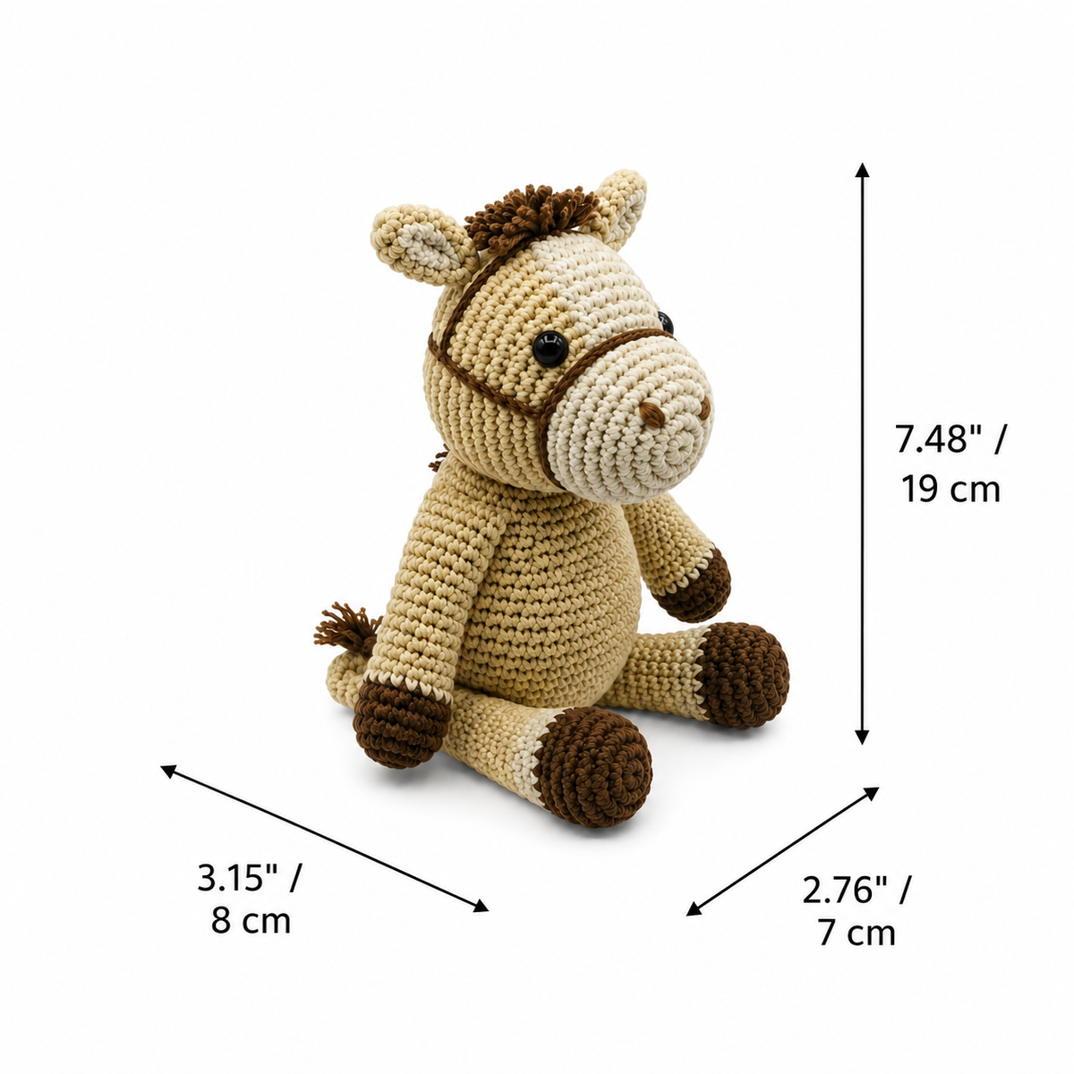 LS2550 - Pony Rattle dimensions