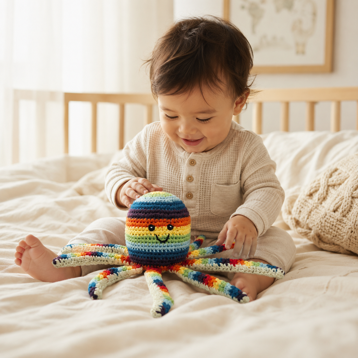 LS2570 - Octopus Rattle - Rainbow 3