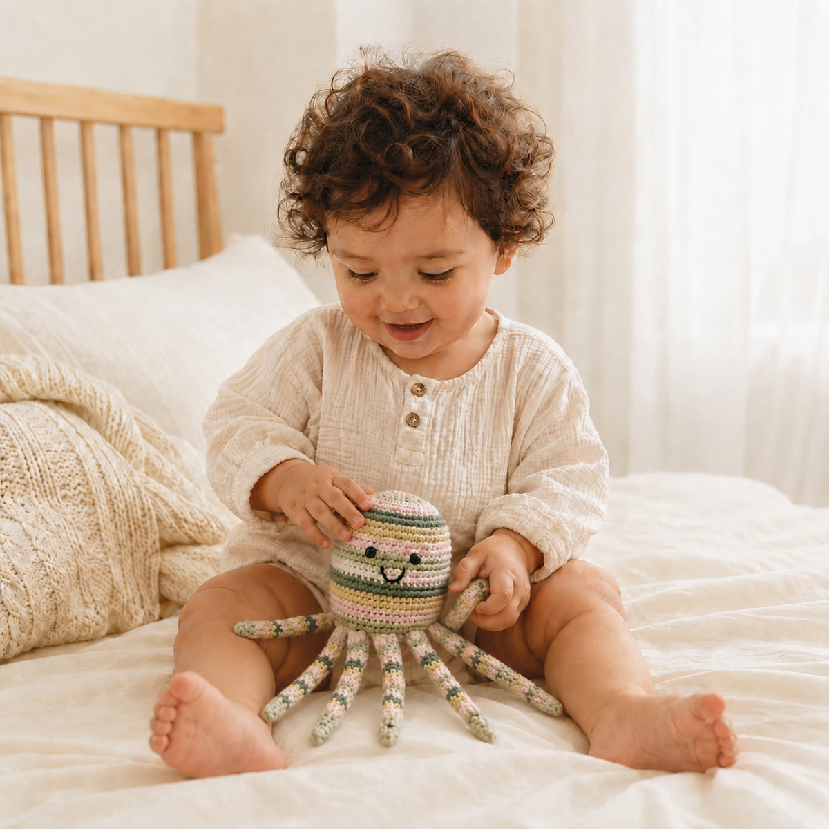 LS2574 - Octopus Rattle - Stripe 3
