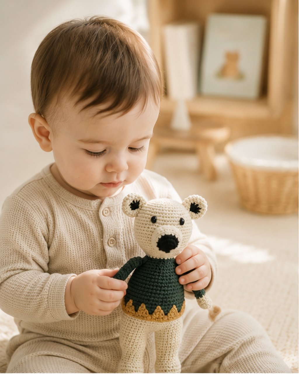 LS2613 - Arctic Polar Bear Rattle - Large 3