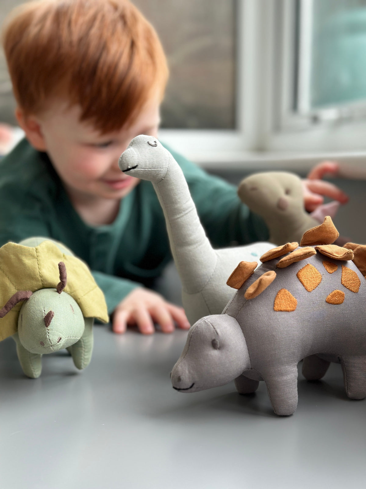 Steggy Linen Dinosaur Toy