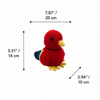 LS2483 - Parrot Rattle dimensions