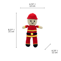 LS2492 - Firefighter Rattle dimensions