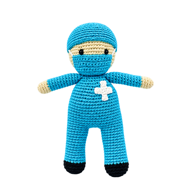LS2493 - Nurse Rattle - Blue