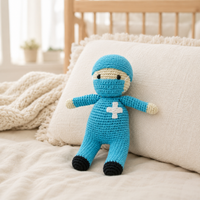 LS2493 - Nurse Rattle - Blue 1