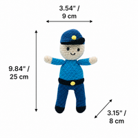 LS2494 - Police Officer Rattle dimensions
