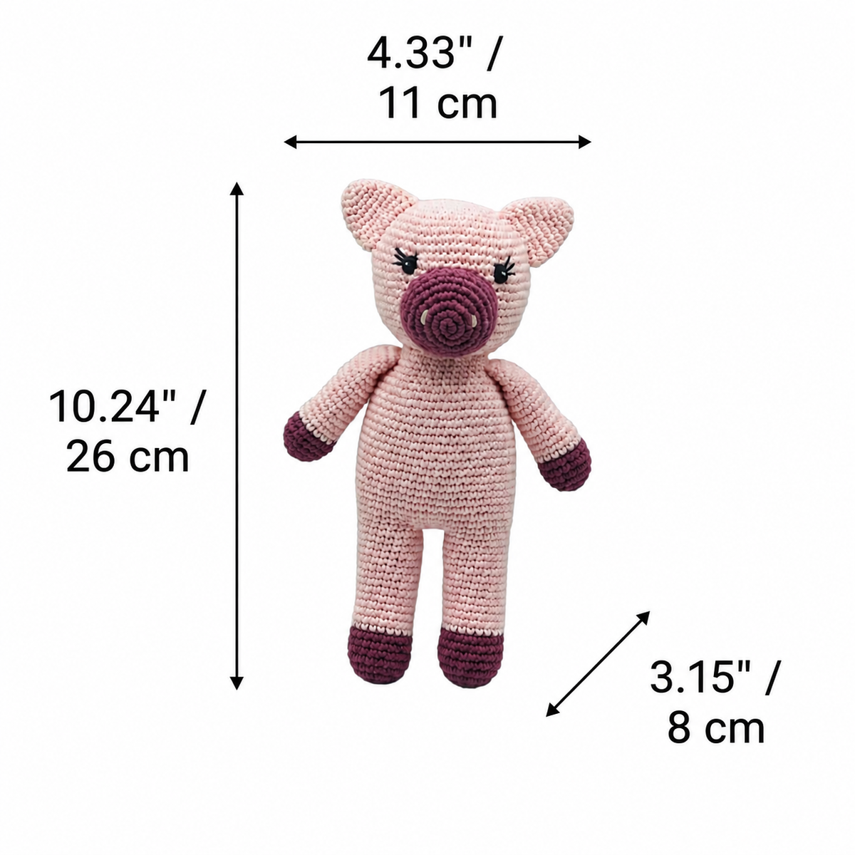 LS2500 - Pig Rattle dimensions