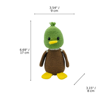 LS2505 - Mallard Duck Rattle dimensions