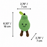 LS2514 - Pear Rattle dimensions
