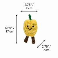 LS2530 - Pepper Rattle - Sunshine Yellow dimensions