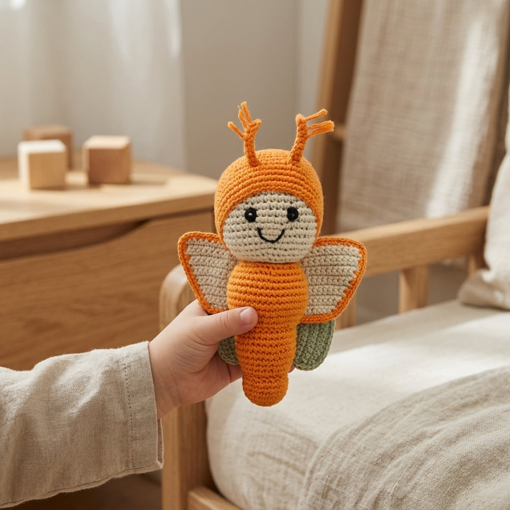 LS2541 - Butterfly Rattle - Orange 4