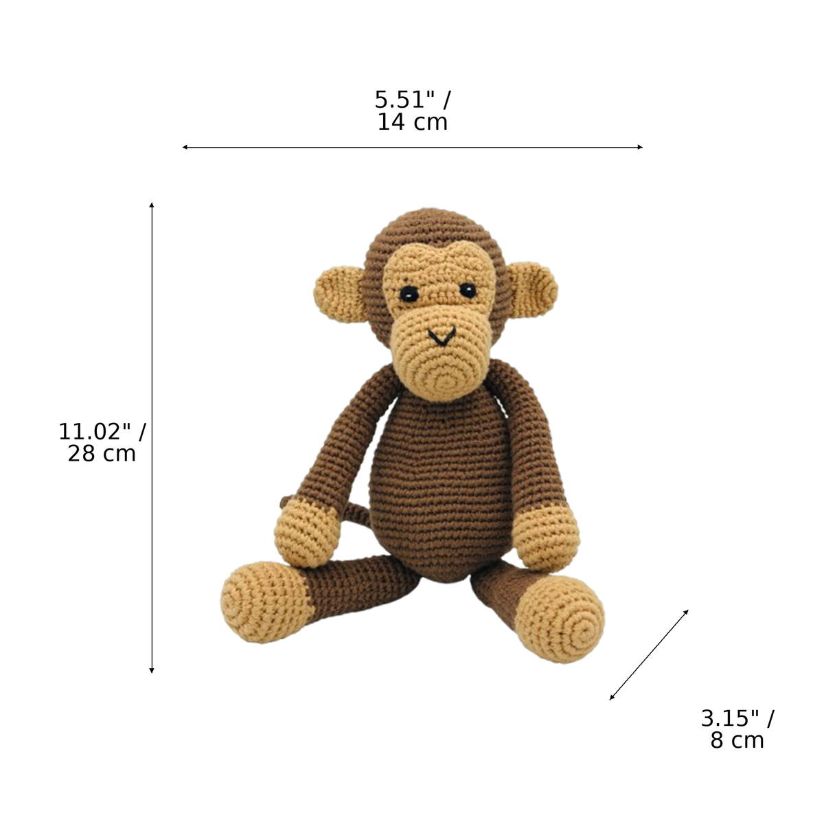 LS2547 - Monkey Rattle dimensions