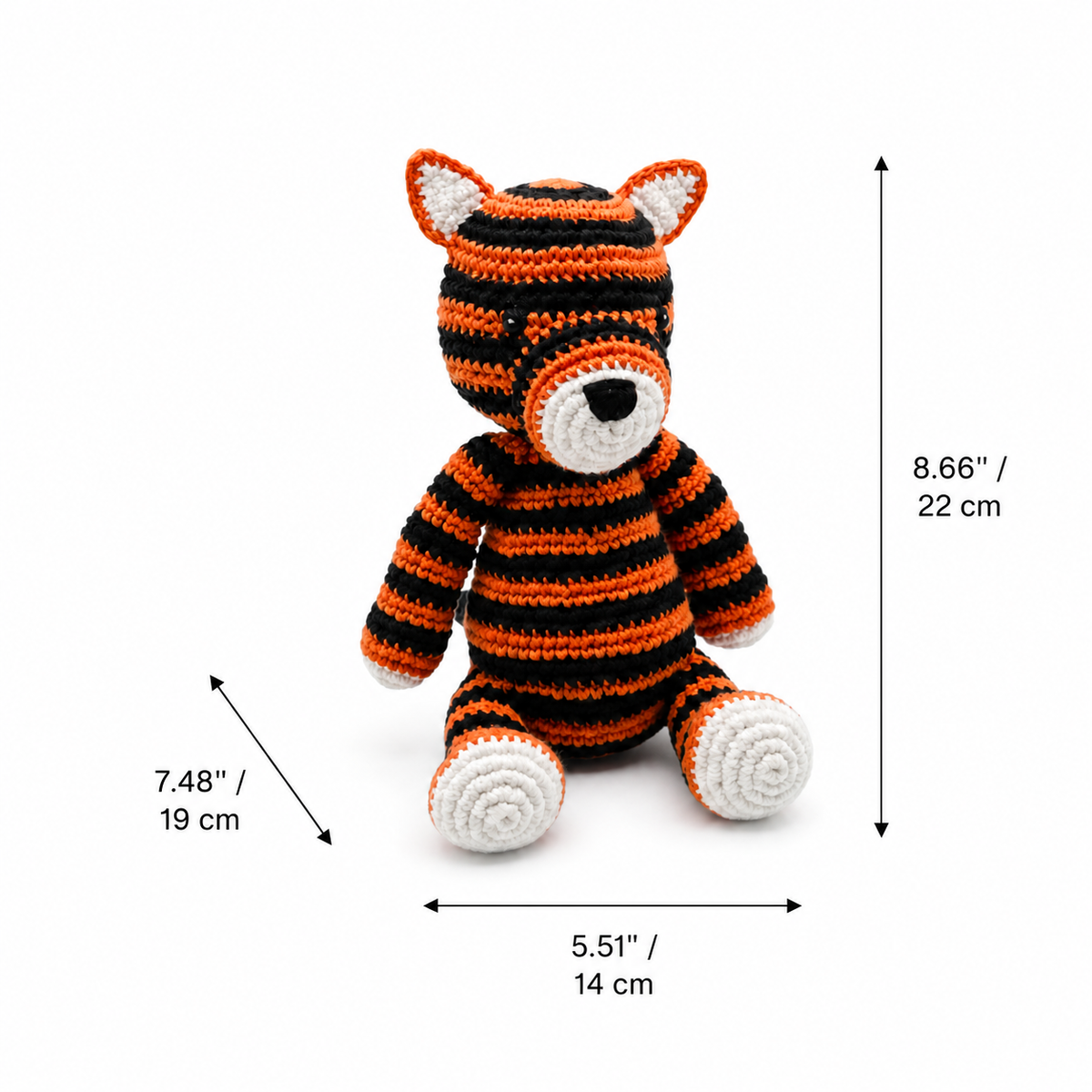 LS2554 - Tiger Rattle dimensions