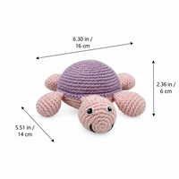 LS2565 - Turtle Rattle - Pink dimensions