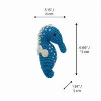 LS2568 - Seahorse Rattle - Blue dimensions