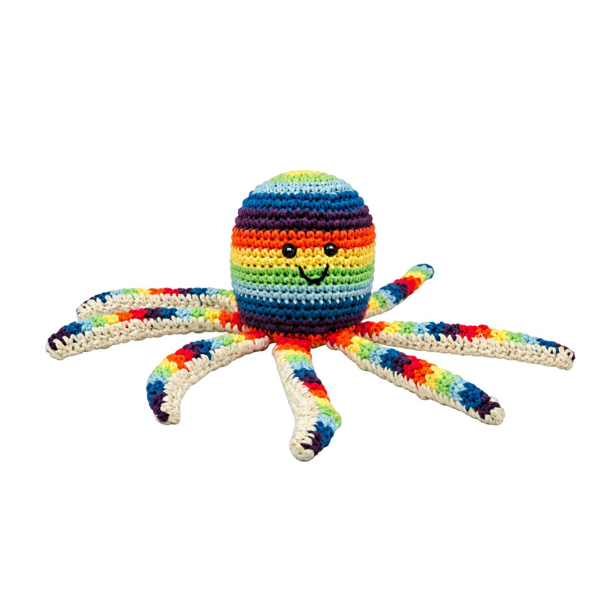 LS2570 - Octopus Rattle - Rainbow