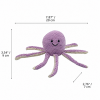 LS2571 - Octopus Rattle - Lilac dimensions
