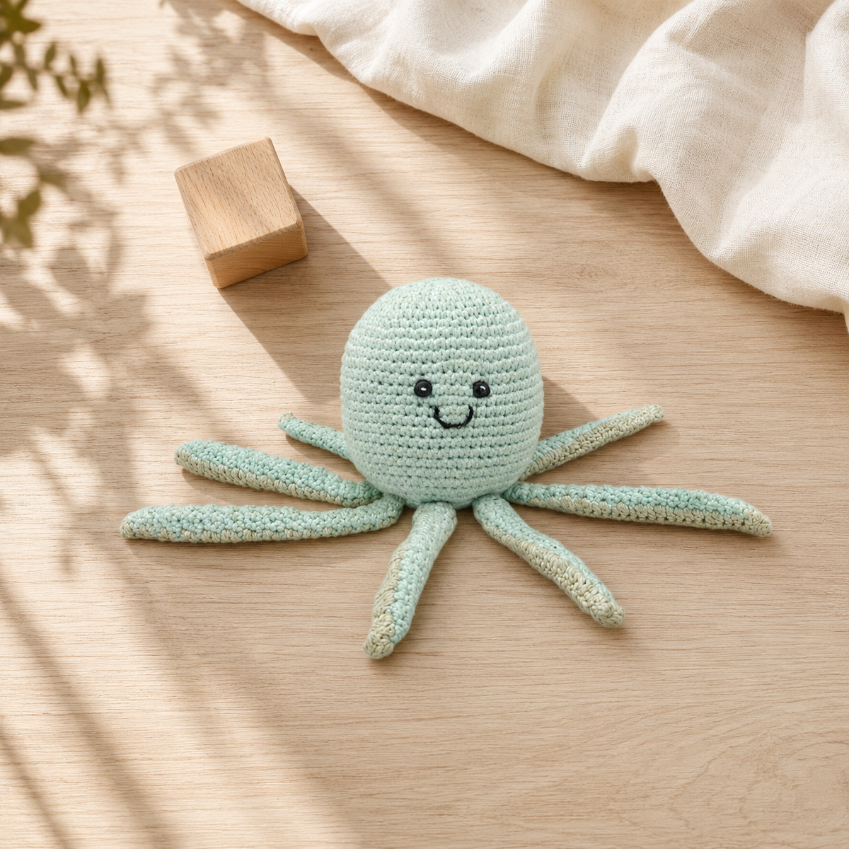 LS2573 - Octopus Rattle - Light Turquoise 1