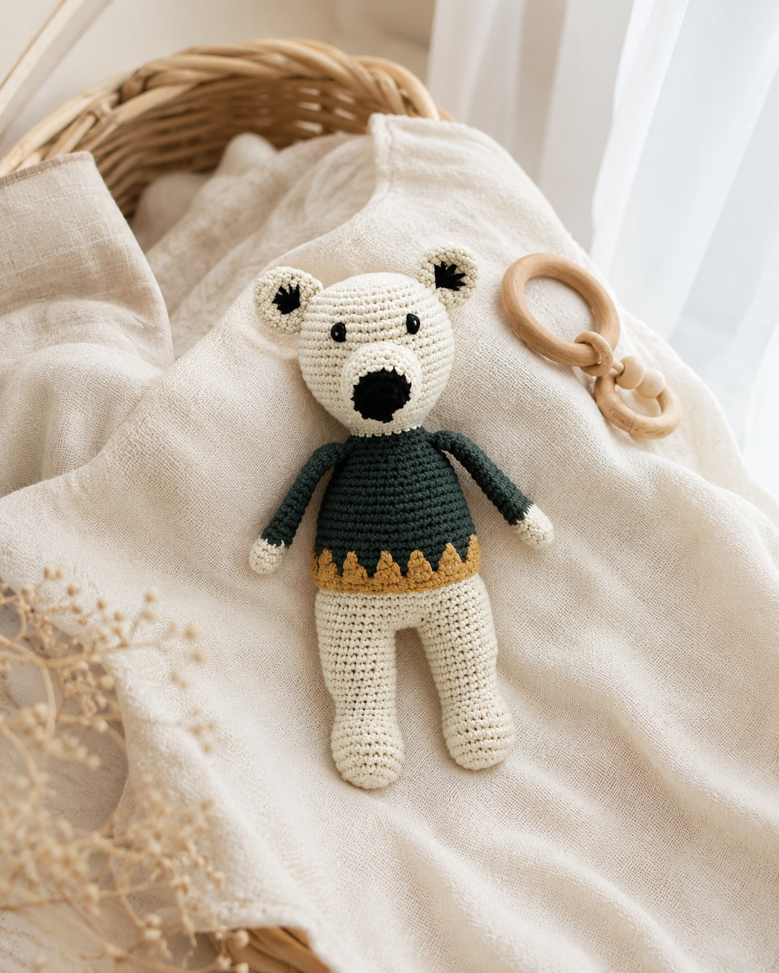 LS2613 - Arctic Polar Bear Rattle - Large 1