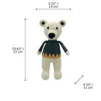 LS2613 - Arctic Polar Bear Rattle - Large dimensions